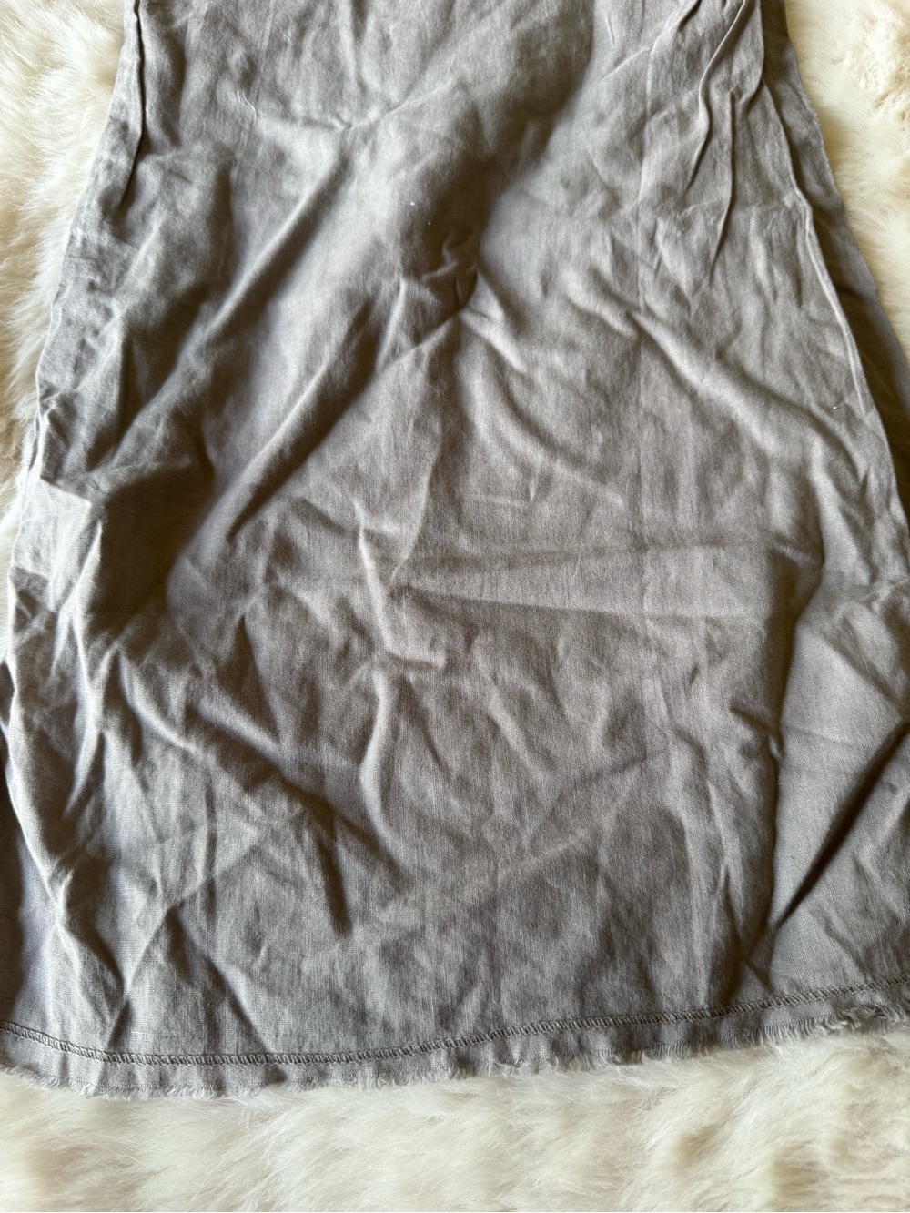 Wearables Wide Leg Taupe Linen-Blend Pants - Picture 7 of 12